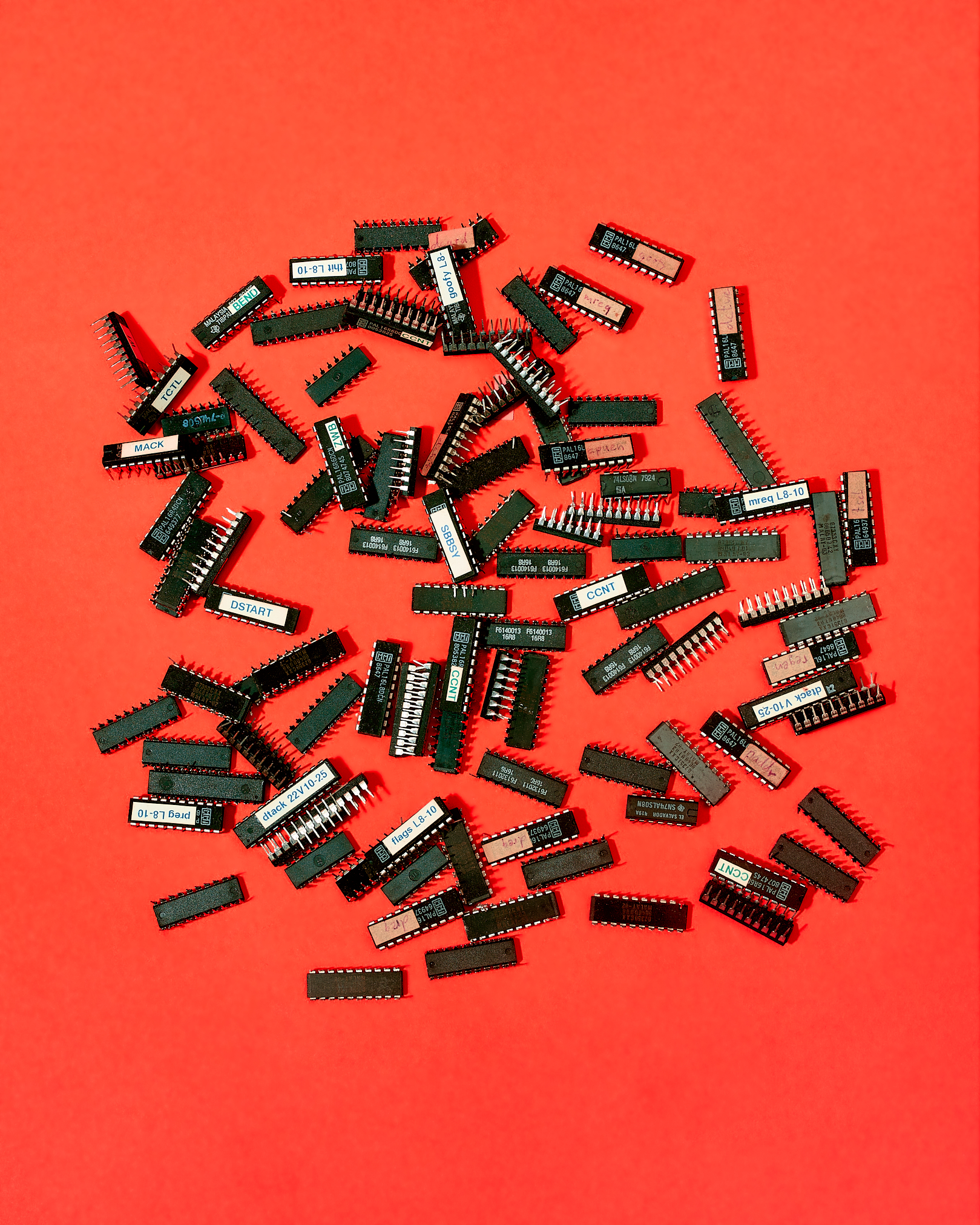 Programmable array logic chips by Peter Adams.