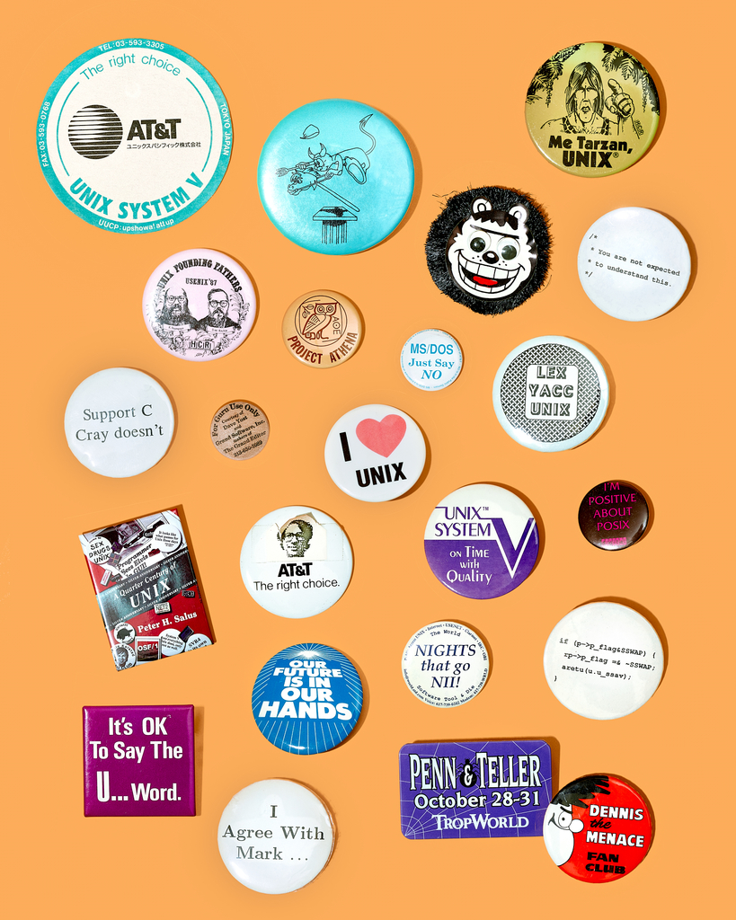 UNIX Pins and Buttons by Peter Adams. 