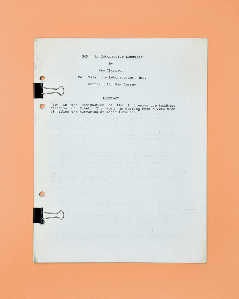 BON Programming Language by Peter Adams. 