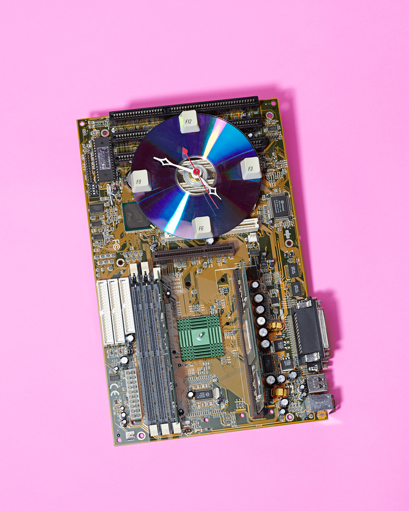 Circuit Board Clock by Peter Adams. 