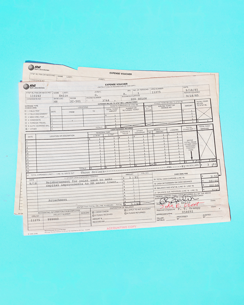 Expense Report by Peter Adams. 