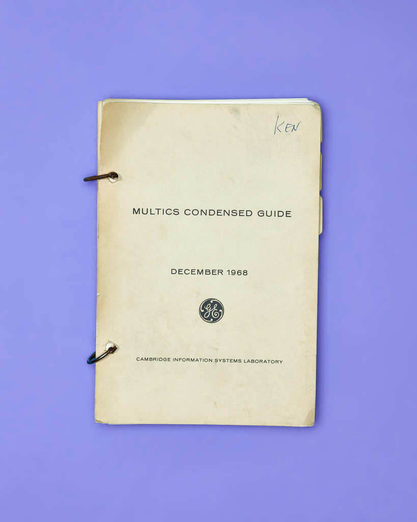 Multics Condensed Guide by Peter Adams. 