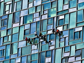 Washing The Windows by Peter Adams.