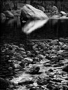 Merced River Ice by Peter Adams.