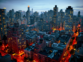 Apartment Buildings by Peter Adams.