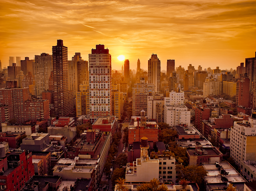 New York Sunset by Peter Adams. 