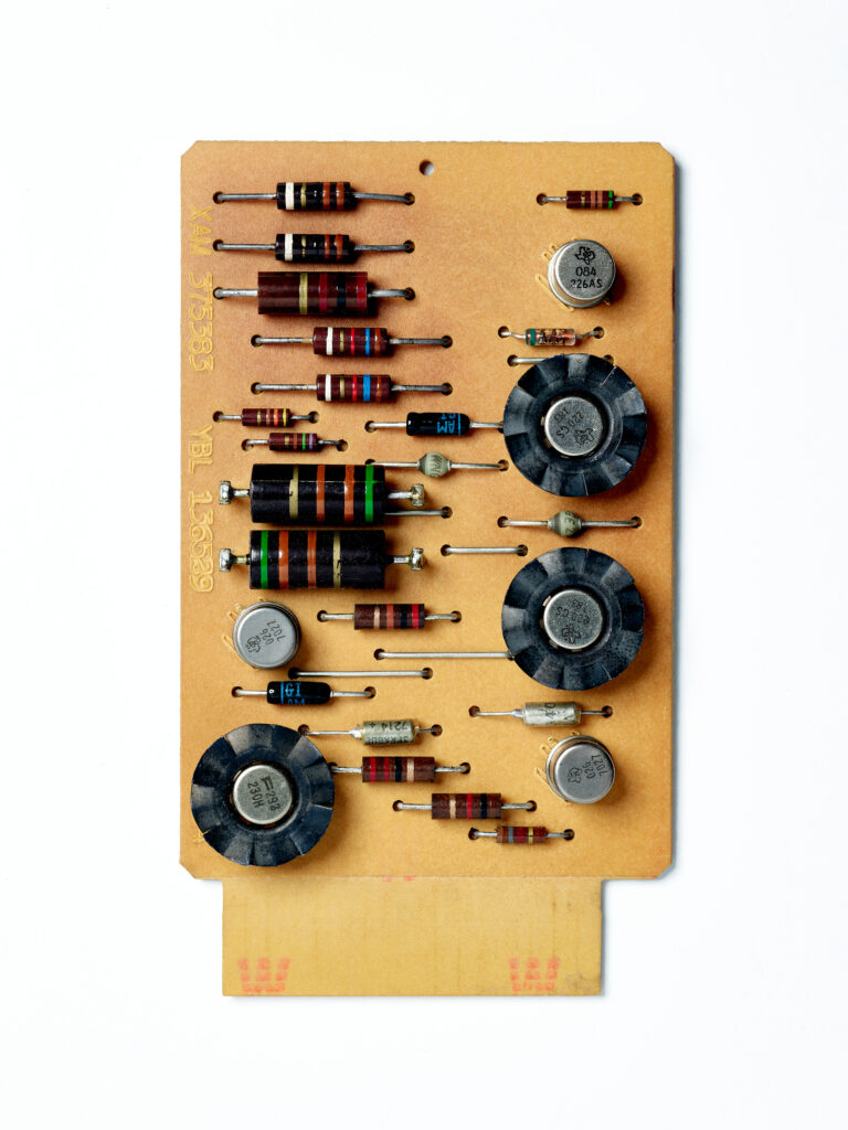 IBM SMS Card XAM. SMS Card, circuit board, computer, mainframe, tech history, transistors, vintage computing.