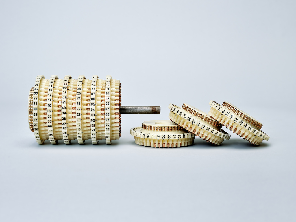 Crypto AG HX-63 Cipher Machine Rotors. CIA, cipher machine, cold war, electromechanical, encryption, encryption machines, tech history.