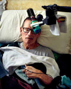 Scratching an Itch. Stretch RE1, caregiver, disability, research, robot, robotics.