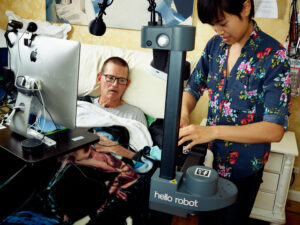 Preparing The Stretch RE1. Stretch RE1, caregiver, disability, research, robot, robotics.