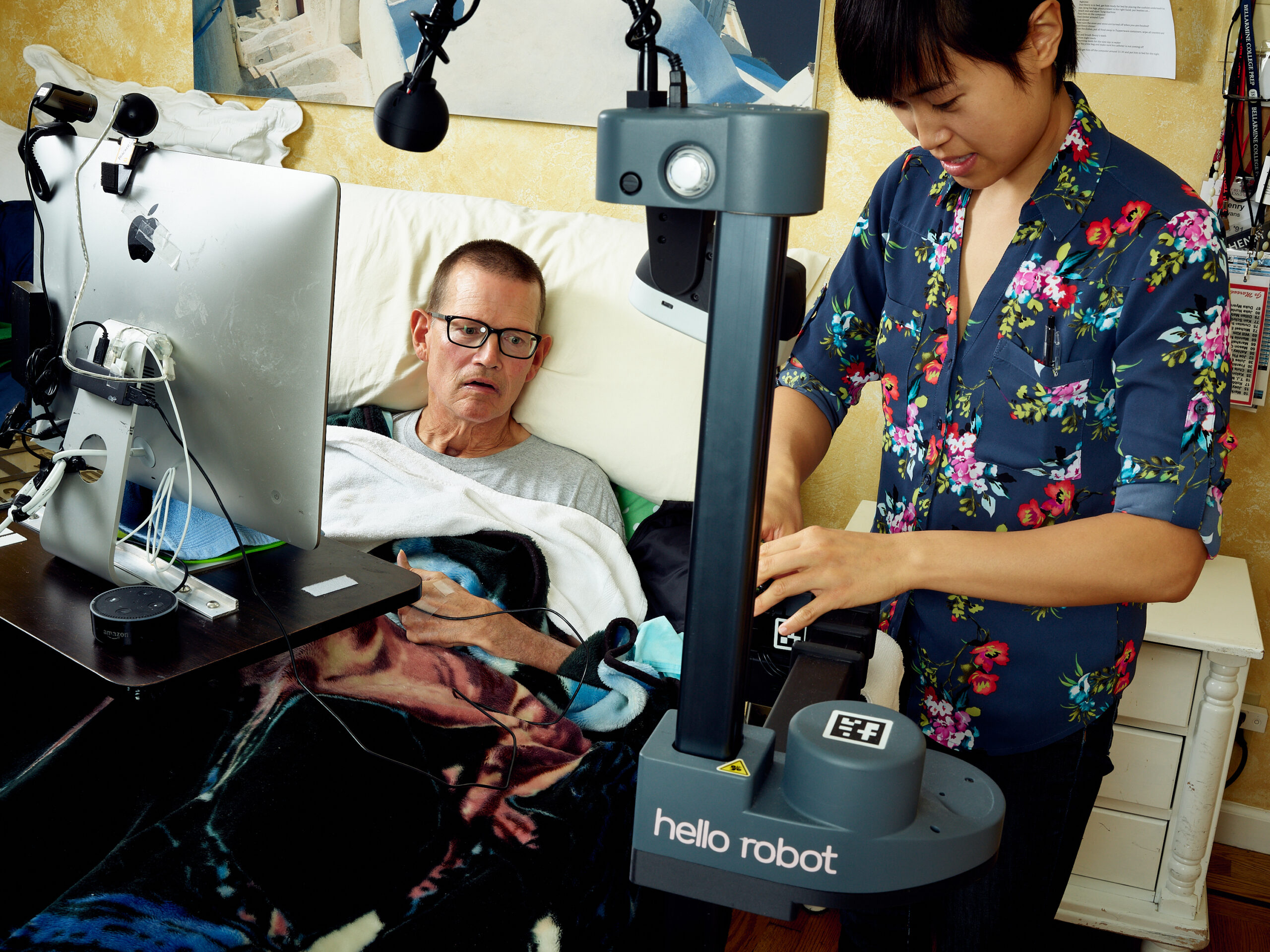 Preparing The Stretch RE1. Stretch RE1, caregiver, disability, research, robot, robotics.