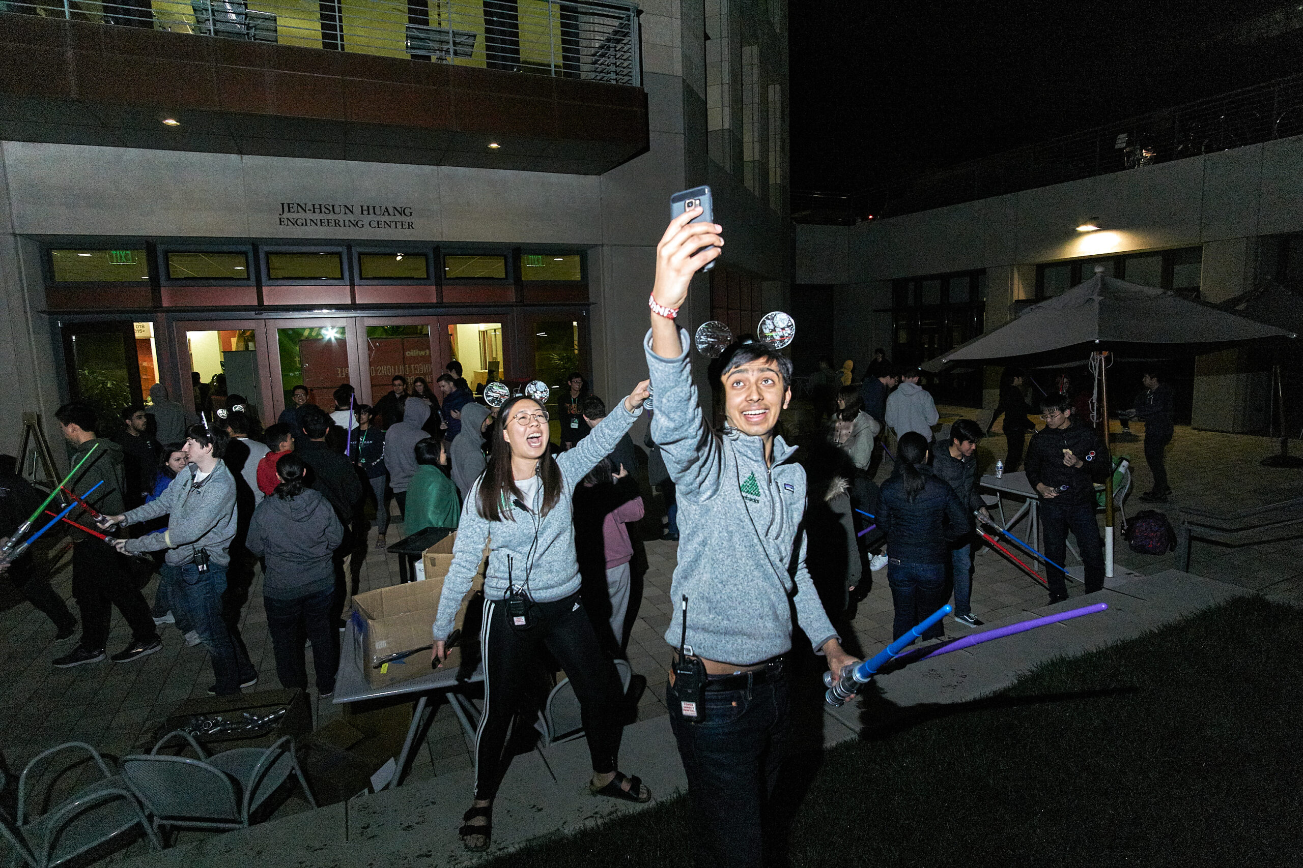Lightsaber Battle. hackathon, silicon valley, tech, tech culture.