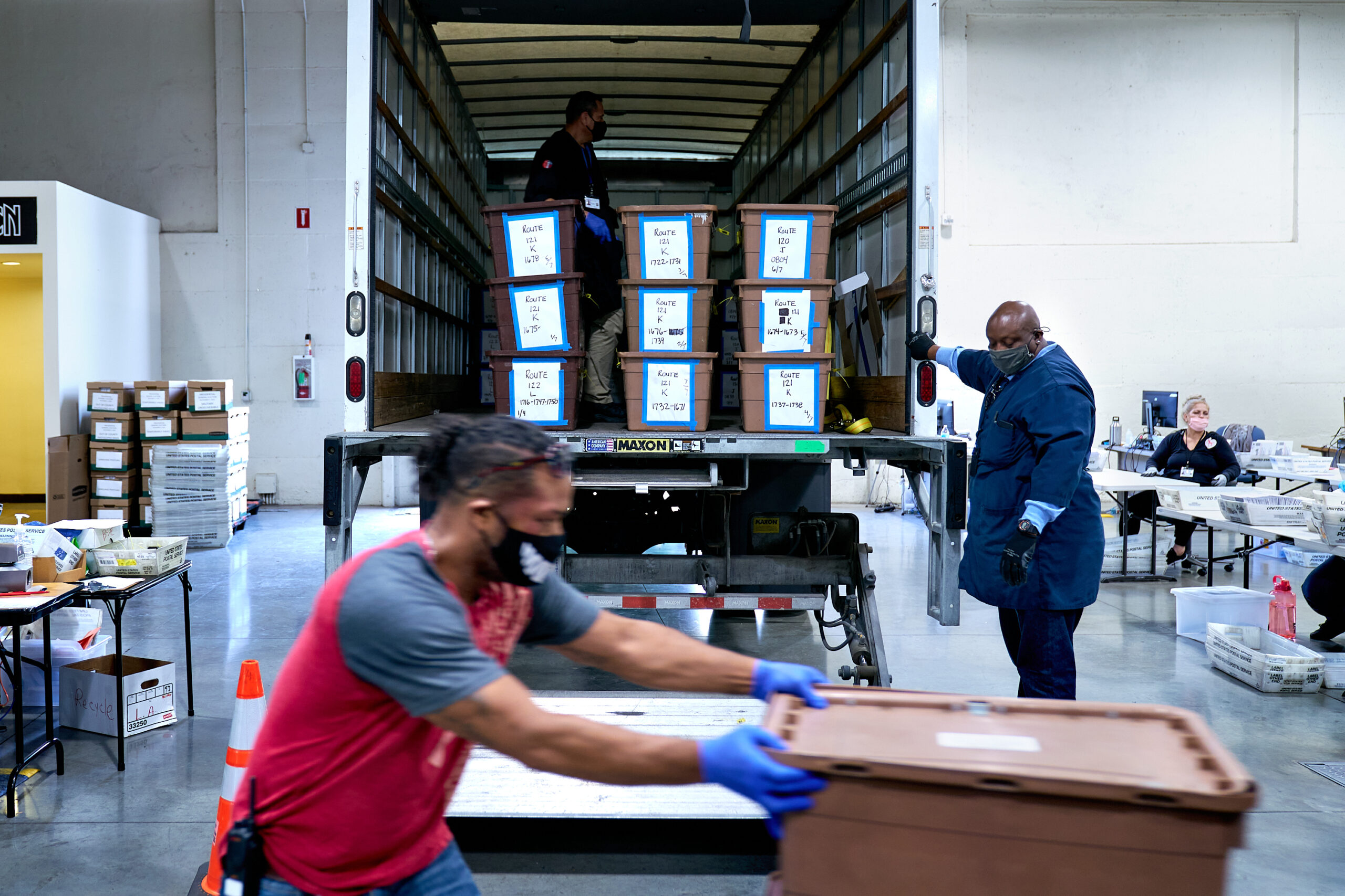 Vote By Mail Ballot Processing. 2020 Presidential Election, absentee ballots, ballots, coronavirus pandemic, election, election security, mail ballots, politics, vote by mail, voting.